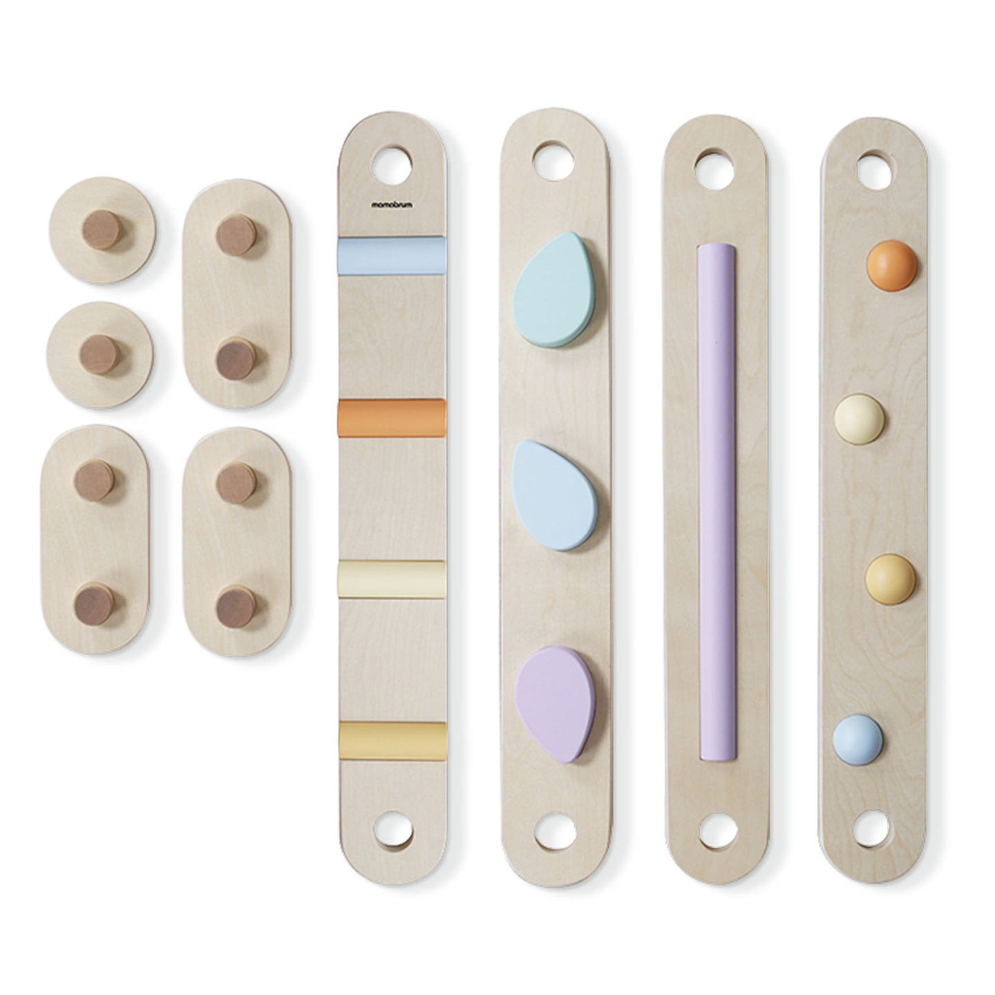 Stor sansesti i træ - balancebane - 9 elementer