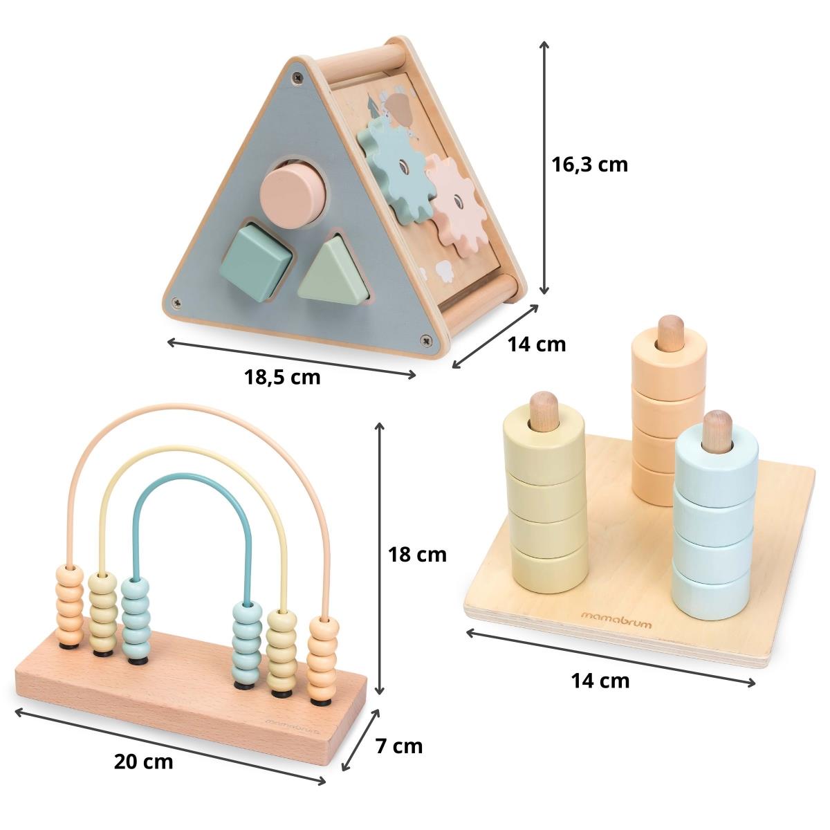 Montessori-legetøjssæt til børn på 2-3 år