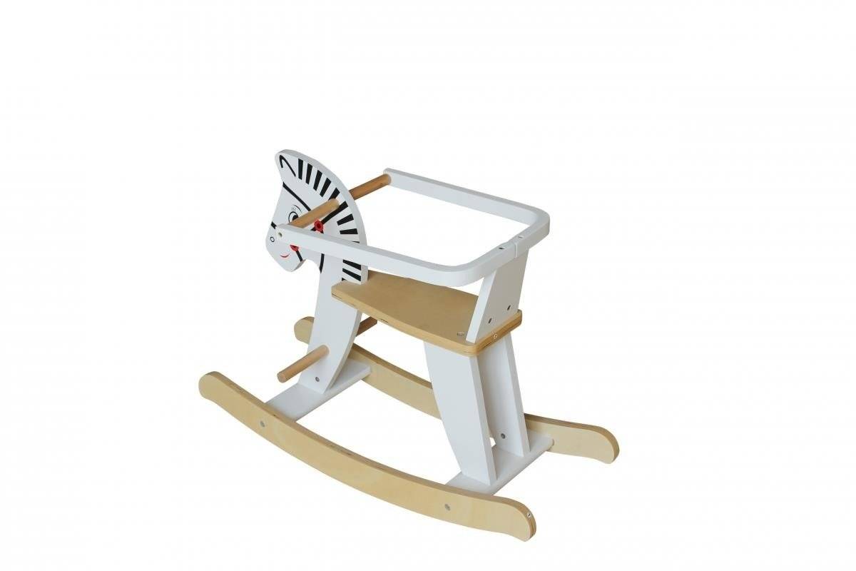 Gyngehest af træ med rækværk K11