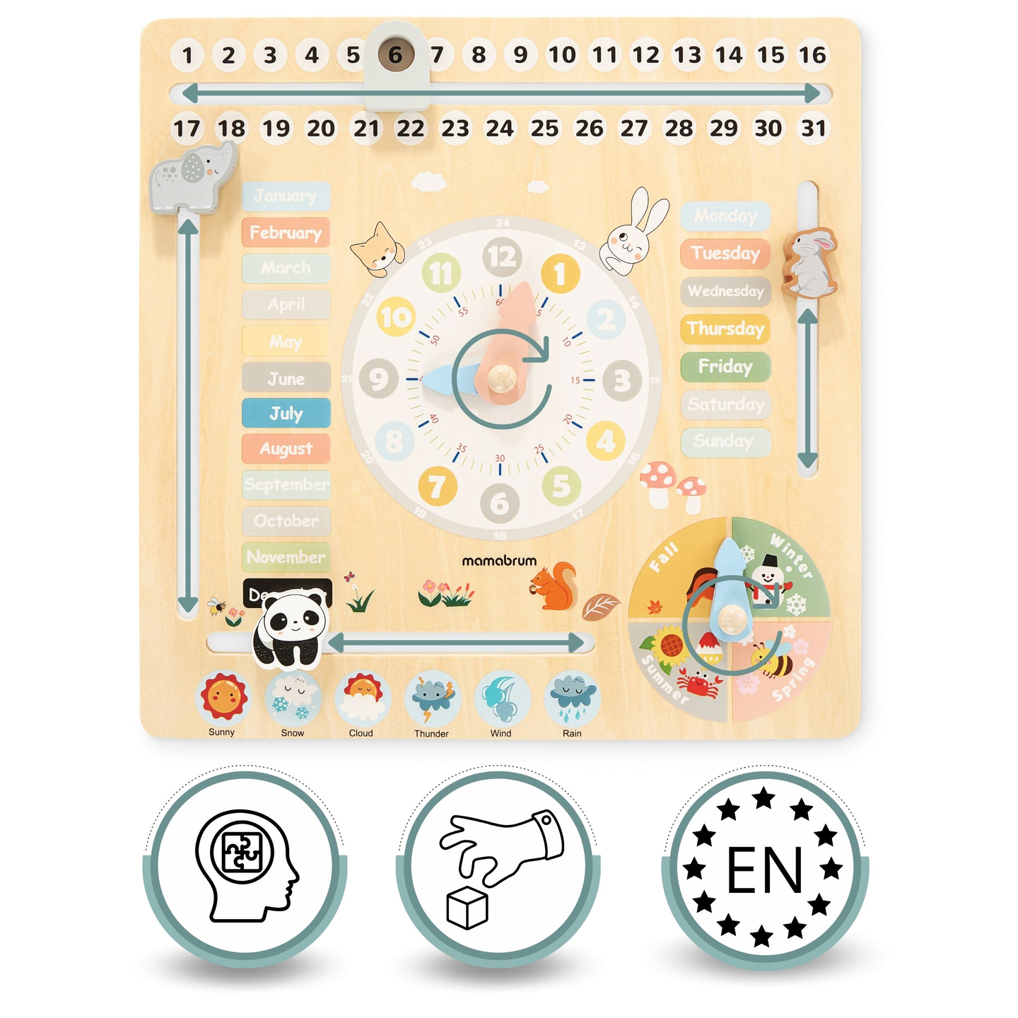 Børnekalender i træ 6i1