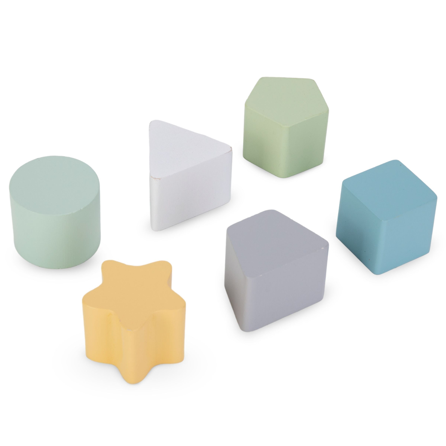 Stor aktivitetsterning i træ med løkke - Montessori