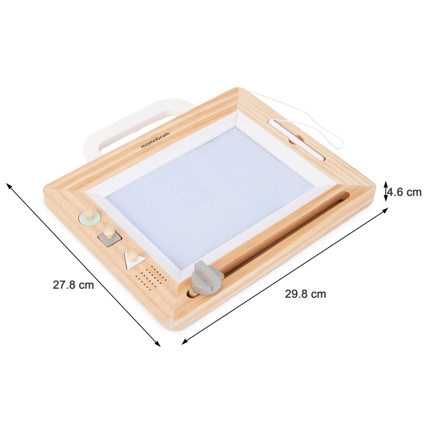 Fyldepen i træ med stempler - tegnebræt