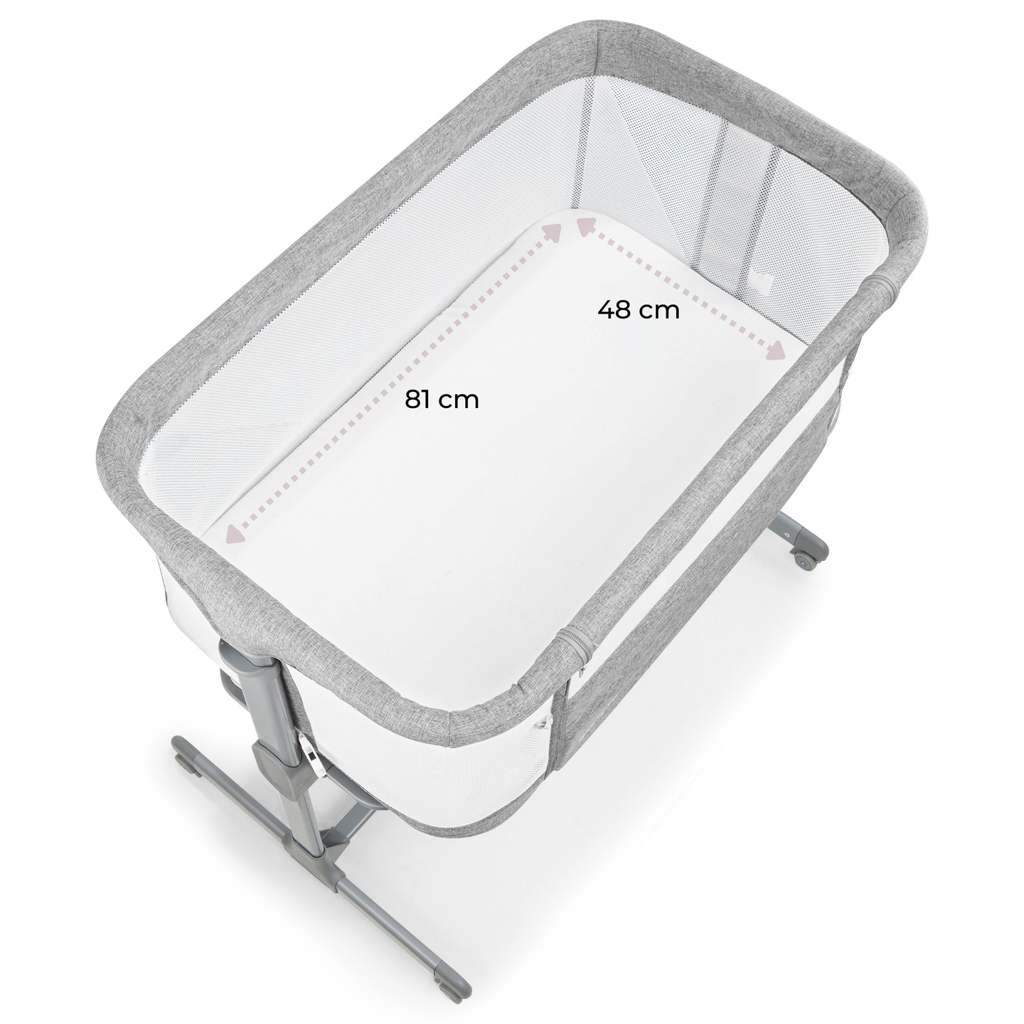 Udtræksseng Moby-System LUNA 3in1 - grå