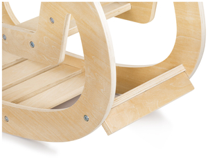Montessori legepladsvugge i træ - naturtræ - fra 12 måneder.