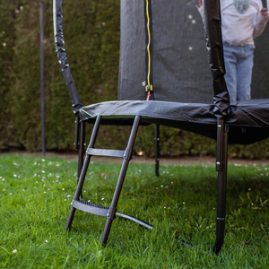 HyperMotion børnehavetrampolin - 244 cm 8FT - med stige og indvendigt net - til hjem og have