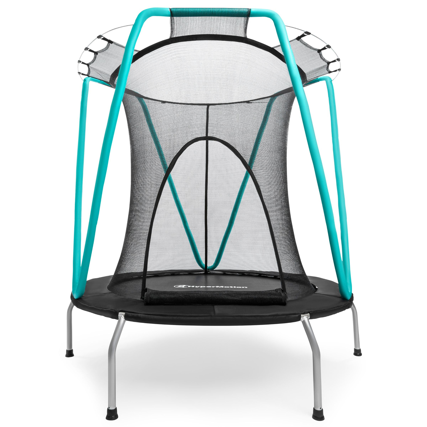 Mint trampolin 137cm med beskyttelsesnet - til børn 3-8 år - til hjem og have