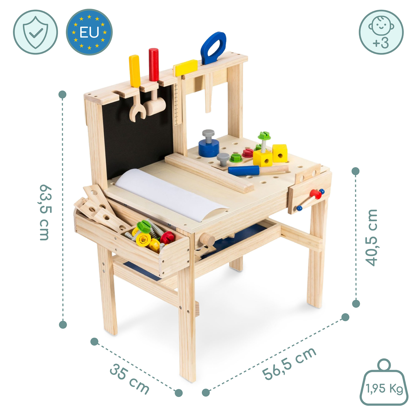 DIY-sæt af træ XXL - 75 dele