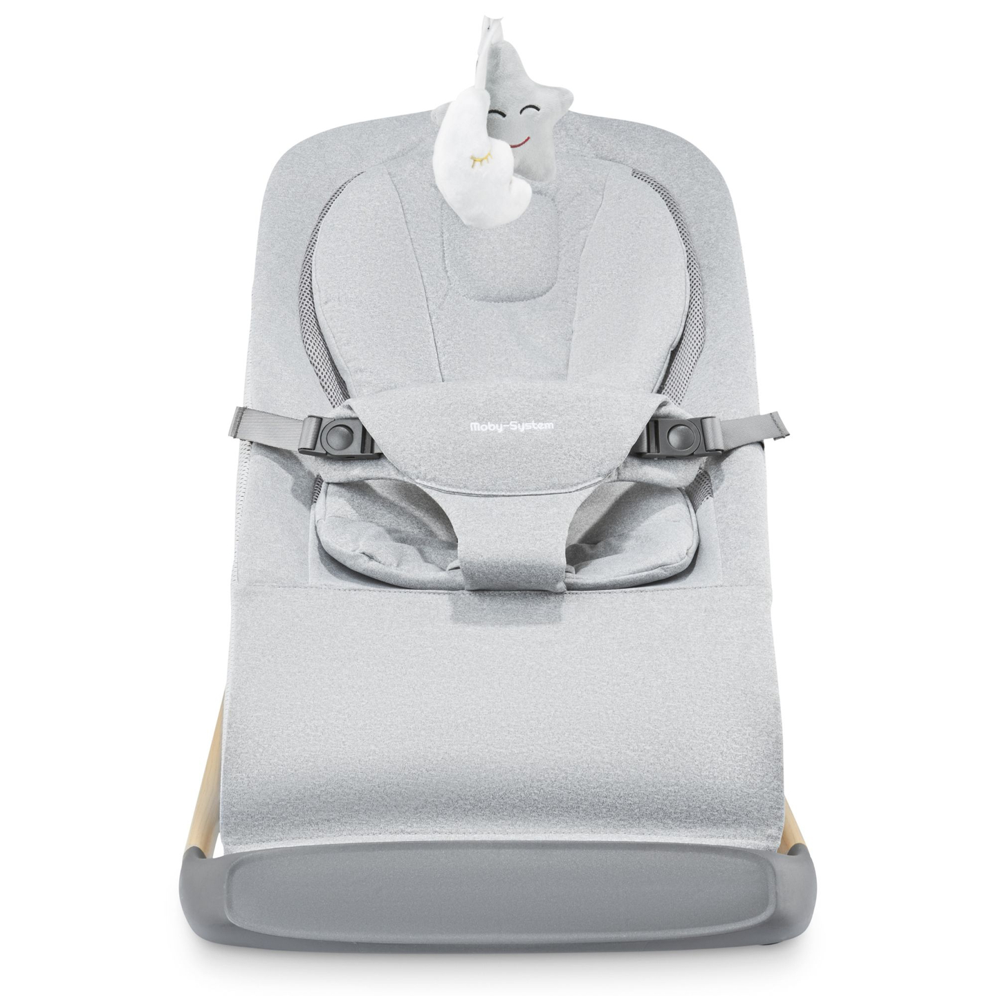 2-i-1-gyngestol Moby-System LILY - grå