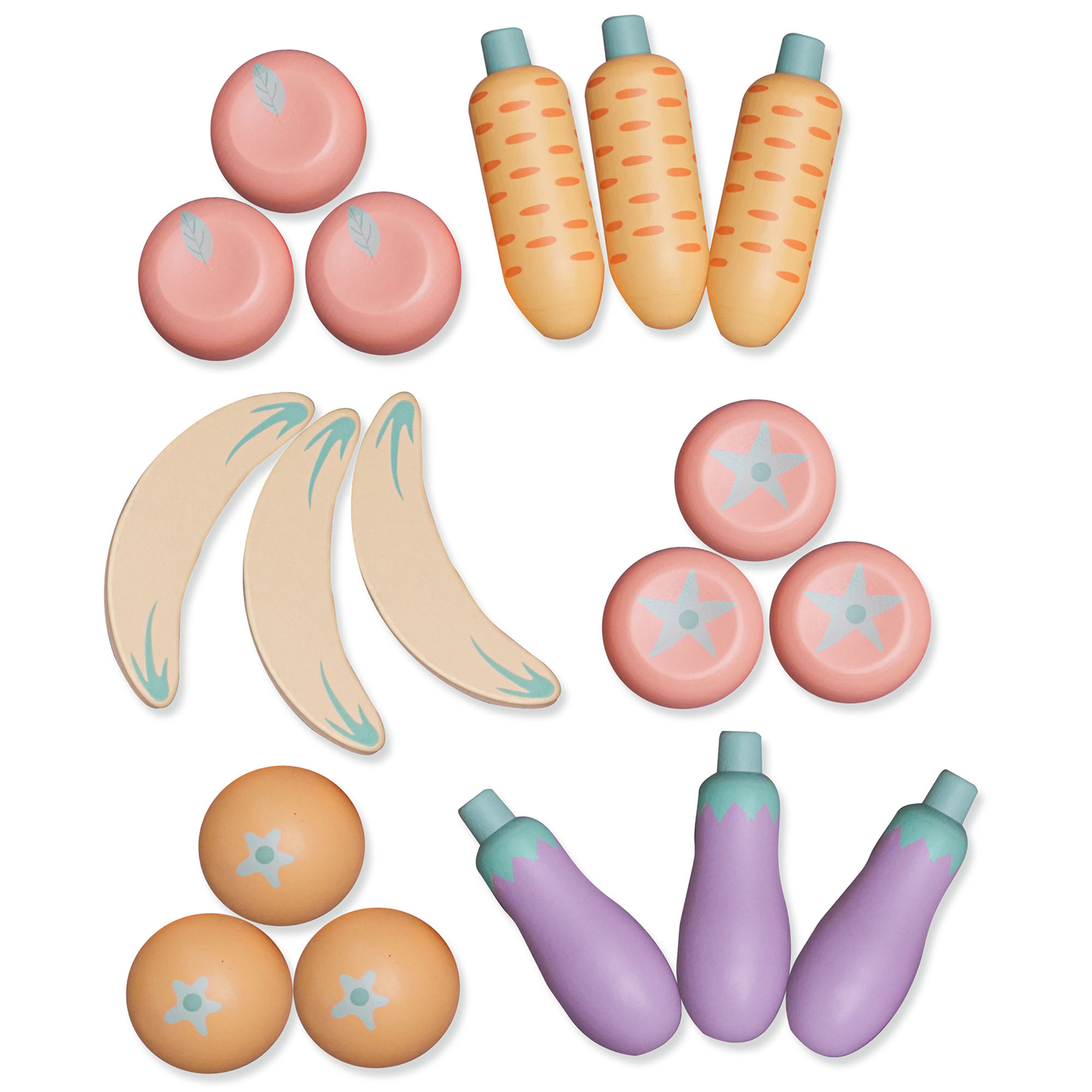 Stor XXXL-butik i træ til børn med fastfoodbar - Corner shop + Kaffemaskine + Ovn + Køleskab - 106 ac.