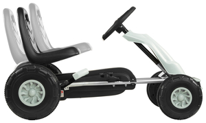 CHESTER gokart med pedal - ride-on til børn 3-6 år - grå