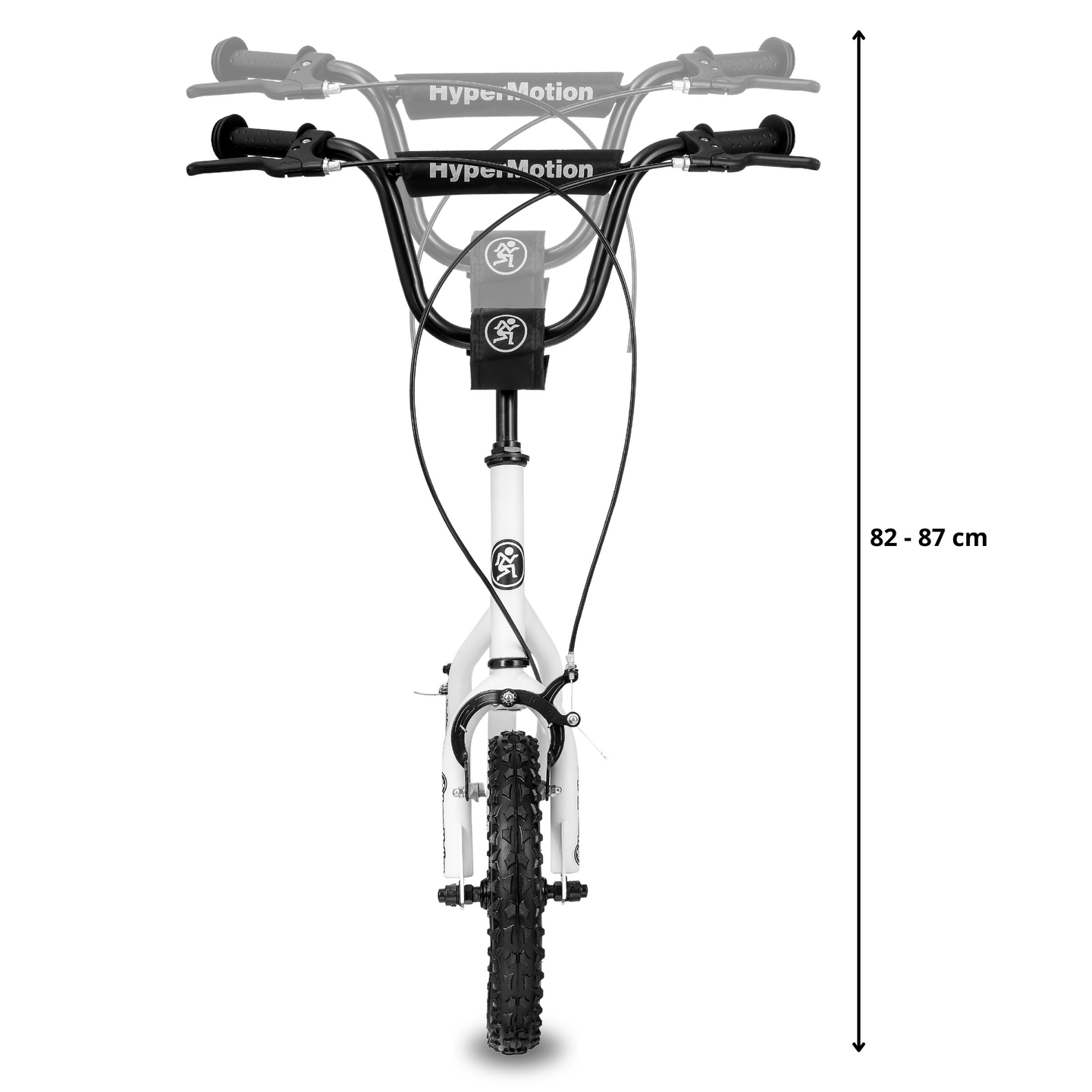 HyperMotion VIVA 12 scooter (30 cm pumpede hjul) - Hvid