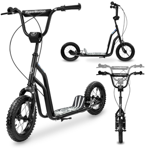HyperMotion VIVA 12 scooter (30 cm pumpede hjul) - Sort