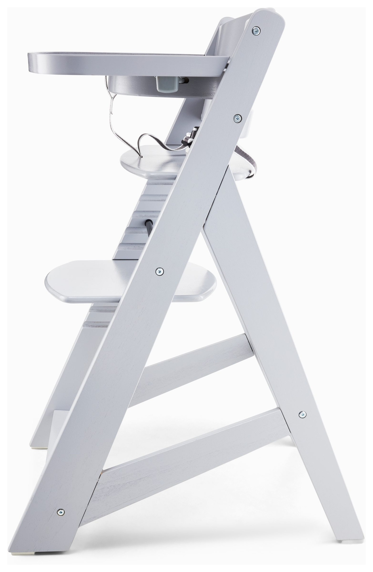 Træfodringsstol Moby-System WOODY - grå farve