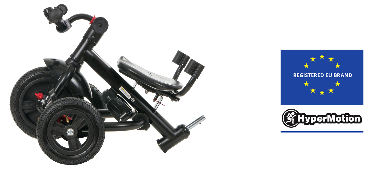 Tobi Velar trehjulet cykel + regnfolie - grå