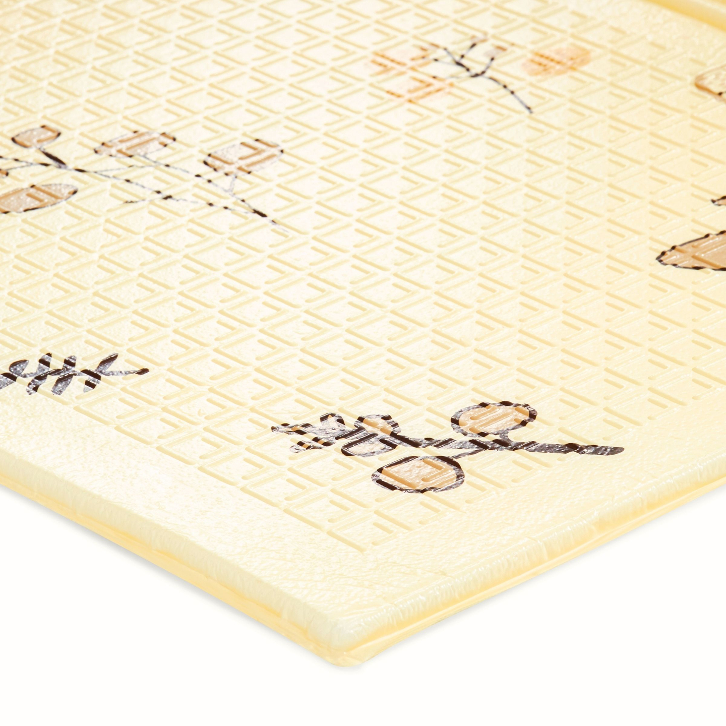 Dobbeltsidet foldbar skummåtte 180 x 120 x 1 cm - Magic Forest/Autumn Streets - boho