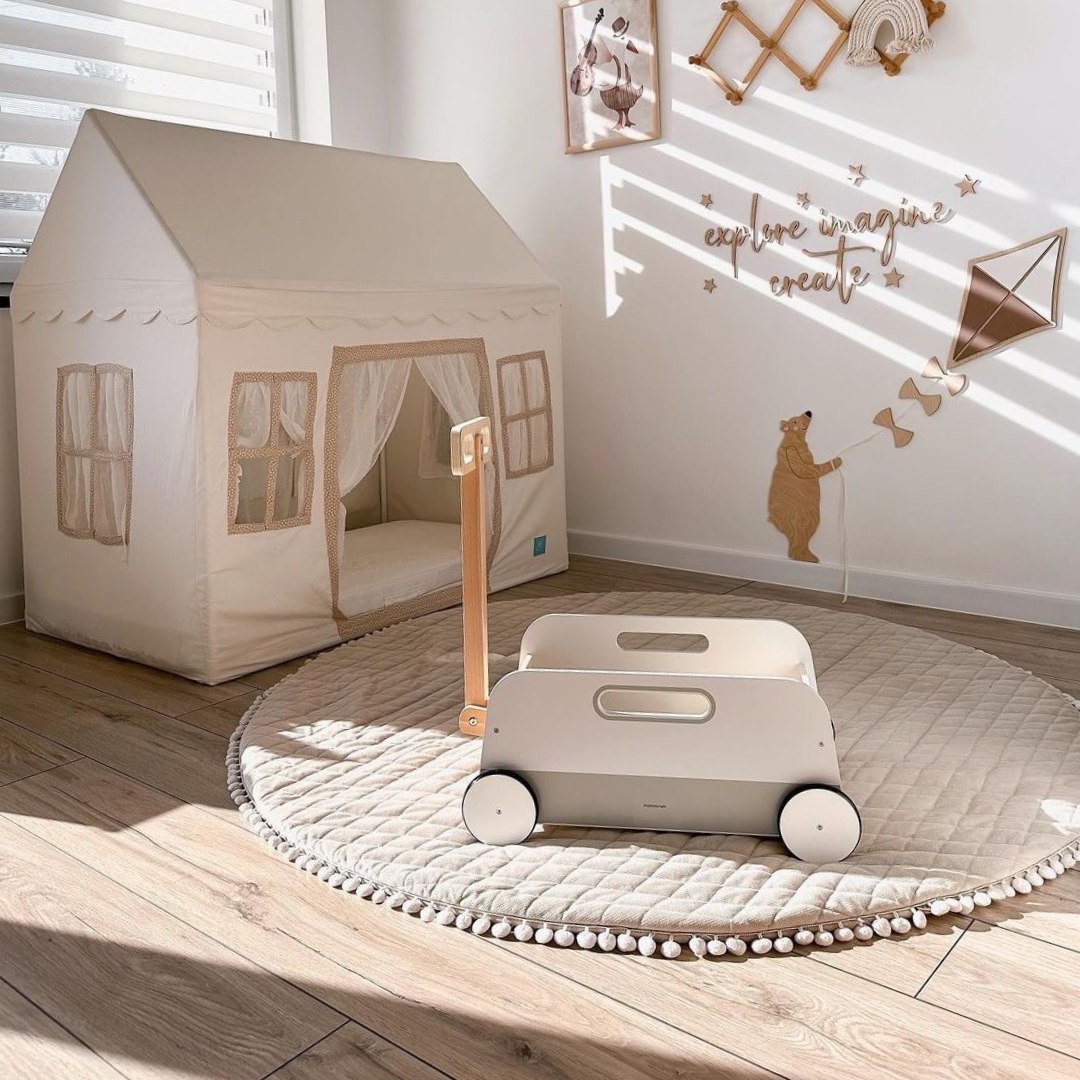 Legetøjsvogn i træ - trækvogn