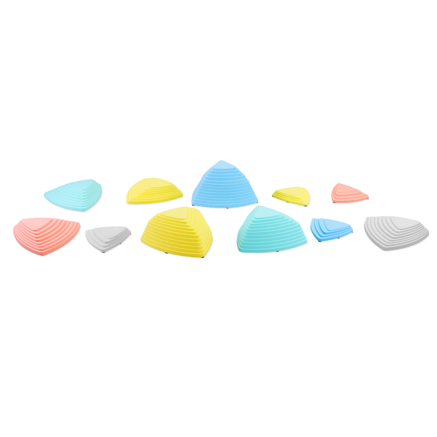 Farvede balanceringssten - 11 stk