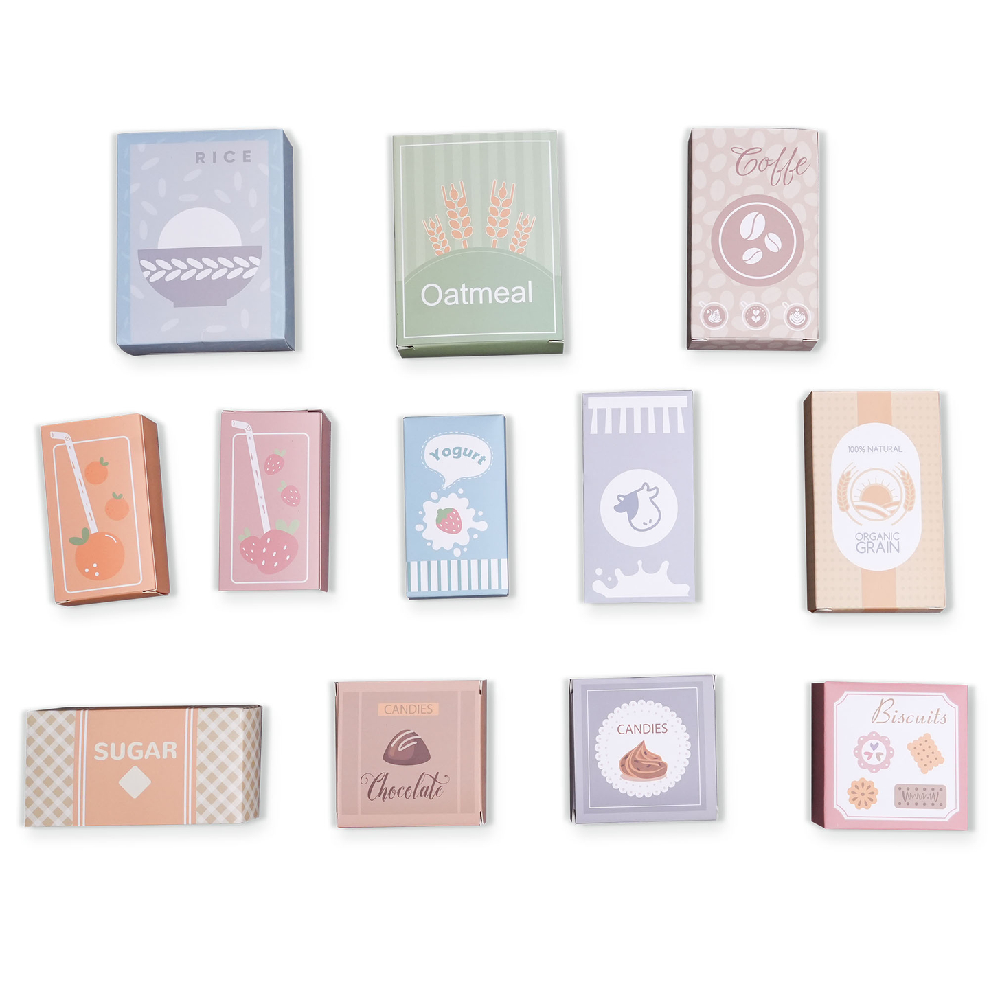 Stor XXXL-butik i træ til børn med fastfoodbar - Corner shop + Kaffemaskine + Ovn + Køleskab - 106 ac.