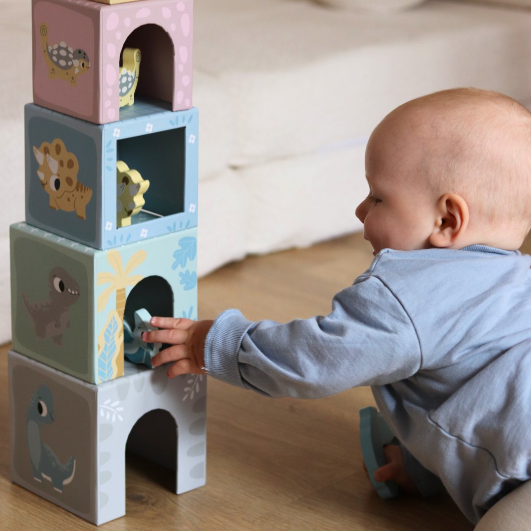 Tårnsorterer med figurer Dinosaurer