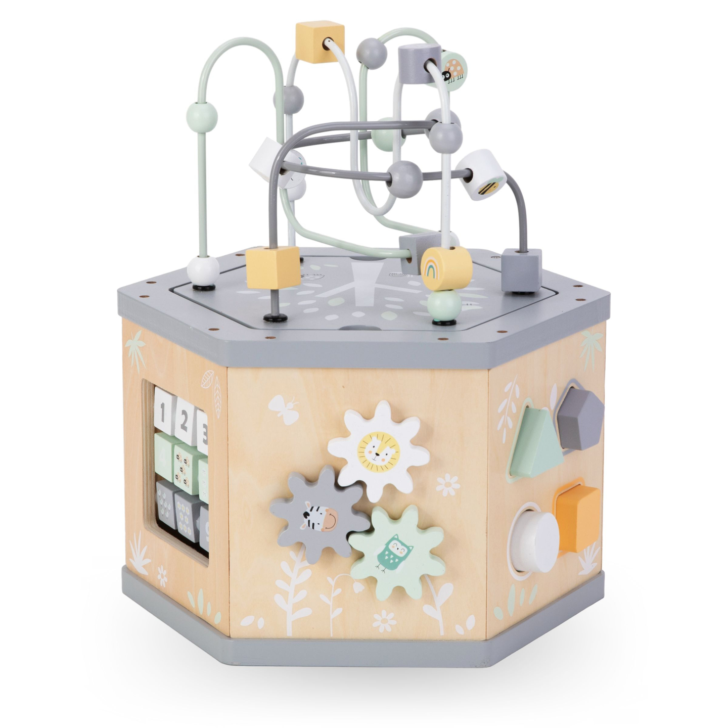 Interaktiv 7-i-1-træterning - motorisk loop