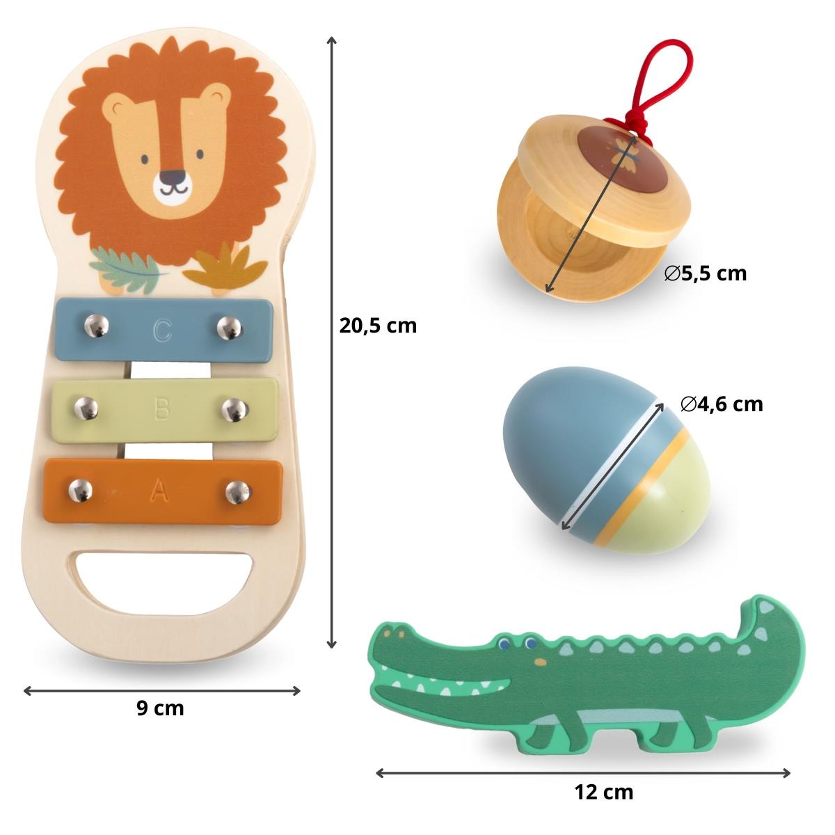 Musikinstrument-sæt Afrika