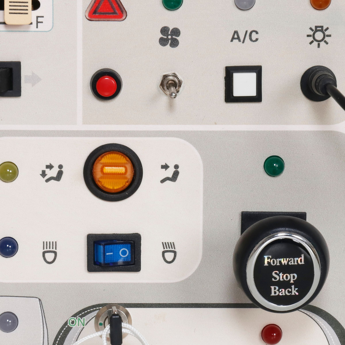 Montessori-legeplade i træ til små børn - bilens instrumentbræt