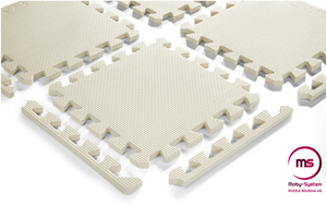 Skumpuslespil 12 stk. - pædagogisk skummåtte 120 x 90 x 1.2cm med kant - grå