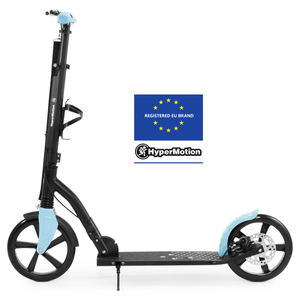 Tohjulet cityscooter HONEYBEE Blue HyperMotion 100 kg - fuld aluminium, store 250 mm hjul