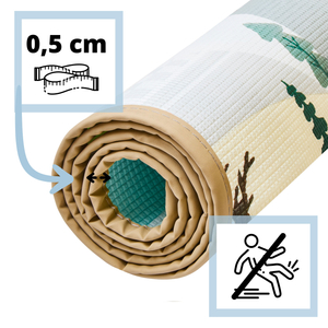 Dobbeltsidet skummåtte - eventyrland / vinterby