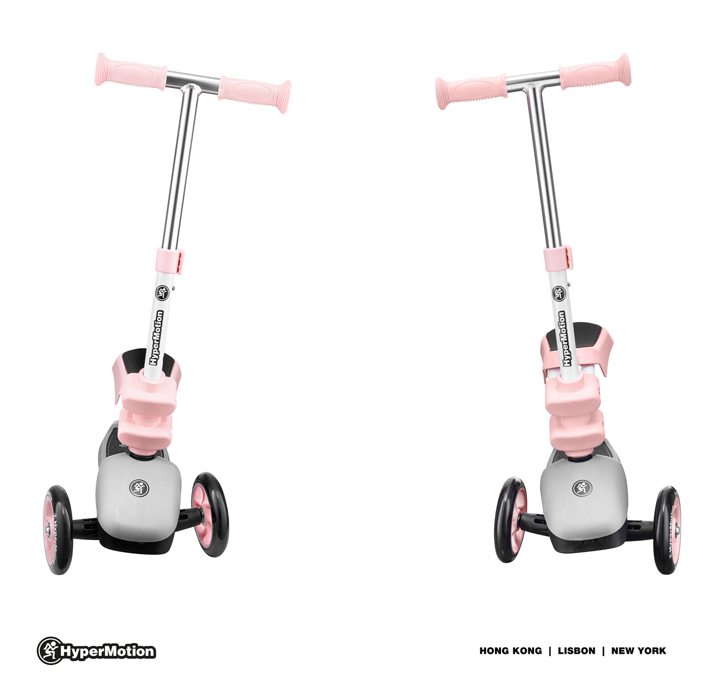 HyperMotion 3in1 balance trehjulet cykel - pink