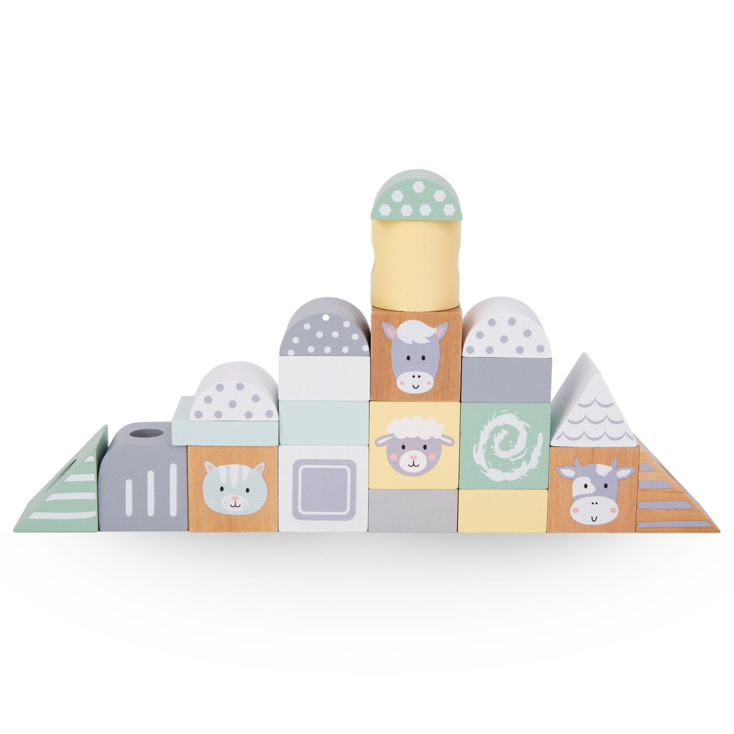 Trætog med klodser til en dreng - Farm