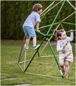 HyperMotion Børneklatrekuppel XXL, Geodome, legeplads i haven, Diameter: 3 m
