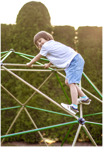 HyperMotion Børneklatrekuppel XXL, Geodome, legeplads i haven, Diameter: 3 m