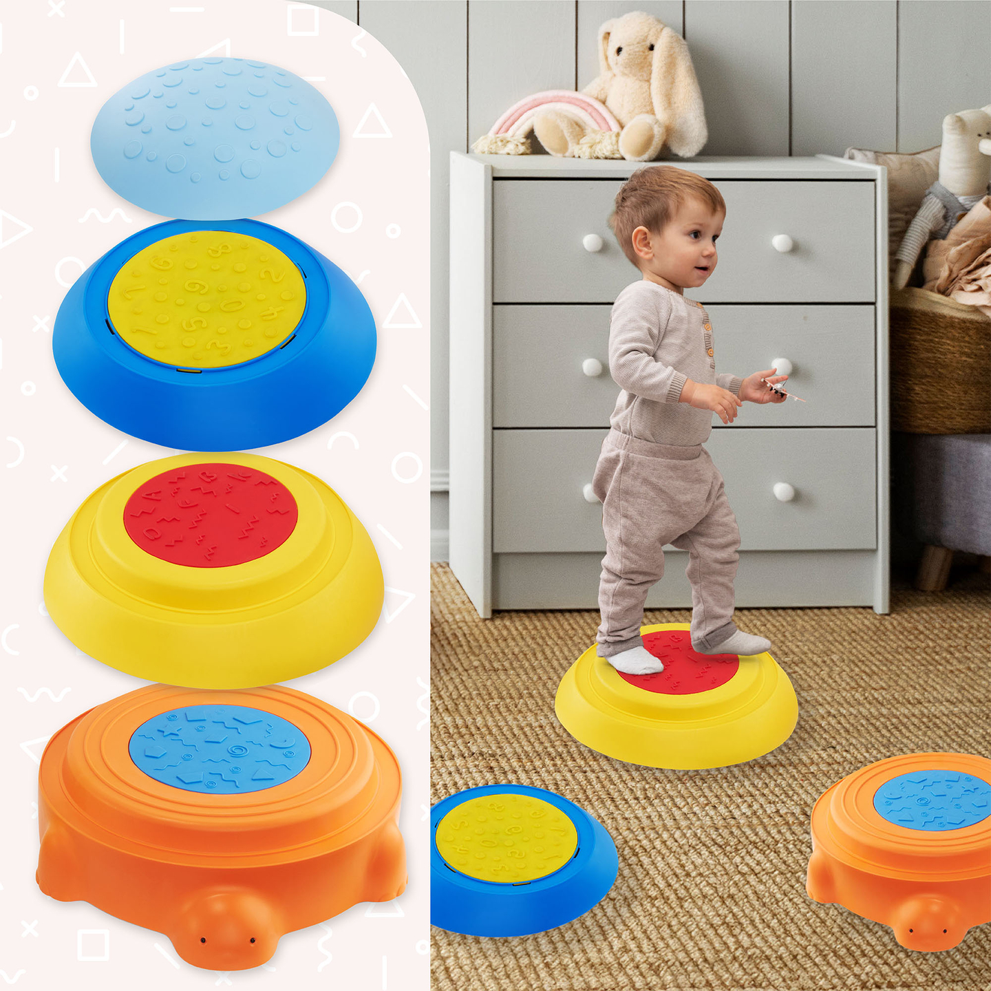 Sansesti til børn - Farverig skildpadde