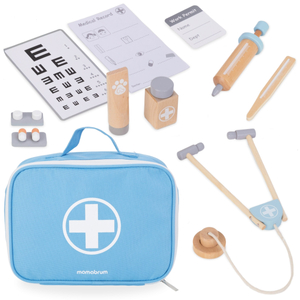 Lille lægesæt i træ