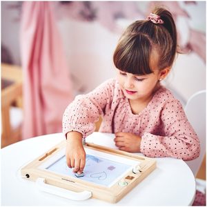 Fyldepen i træ med stempler - tegnebræt