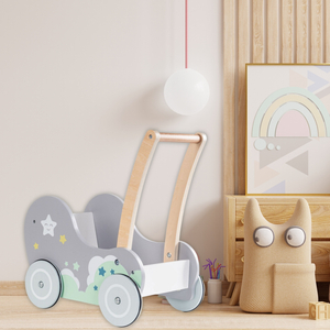 Træ klapvogn gåvogn