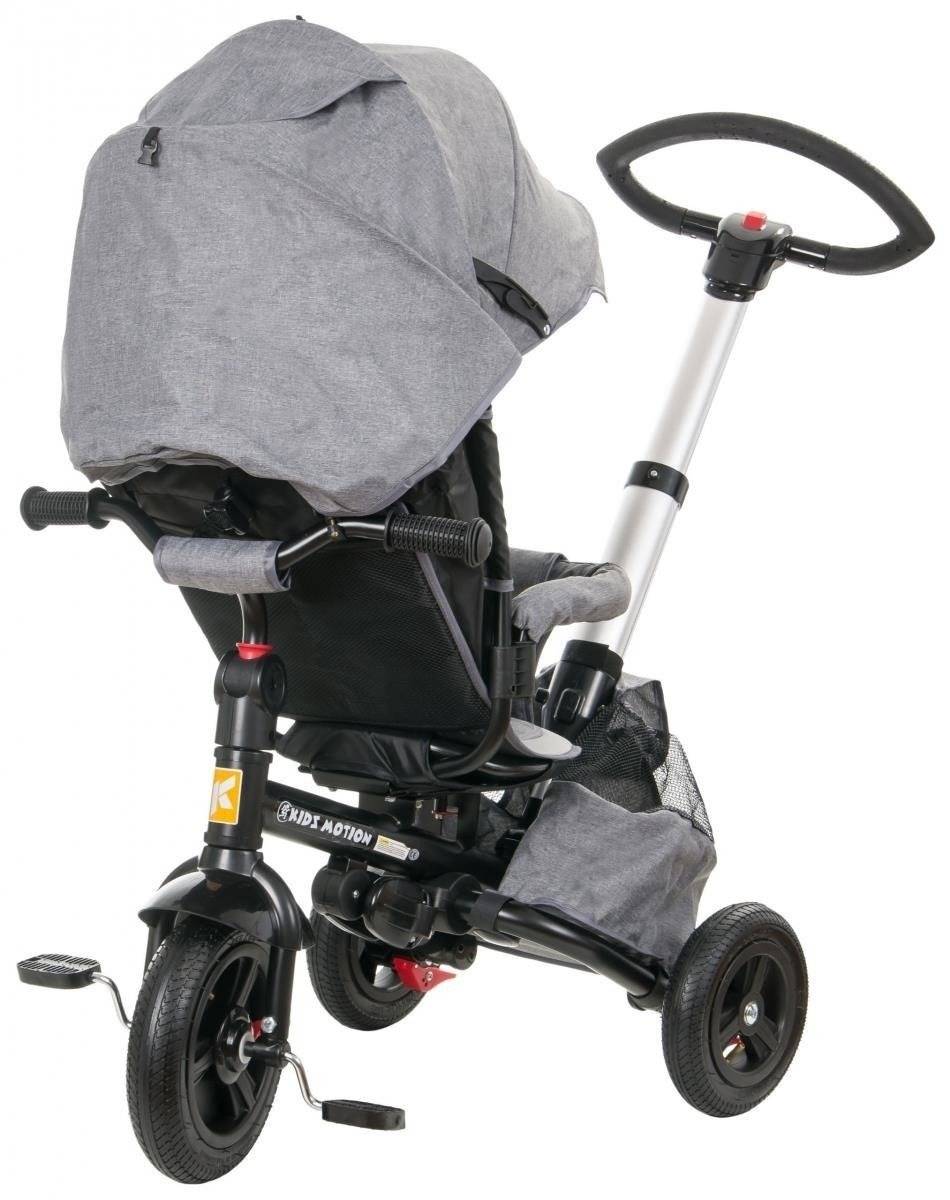 Tobi Velar trehjulet cykel + regnfolie - grå