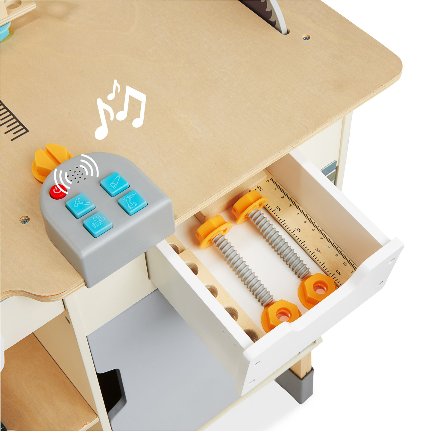 XXL Stort træværksted med værktøj - gør-det-selv-sæt, 74 elementer