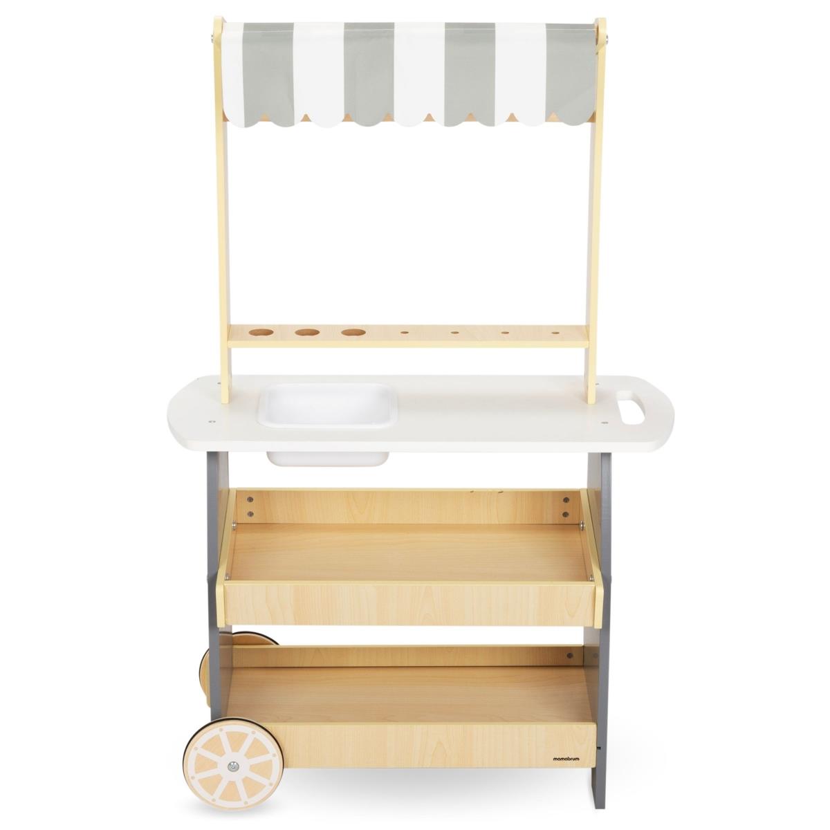 Isbar i træ på hjul - isvogn