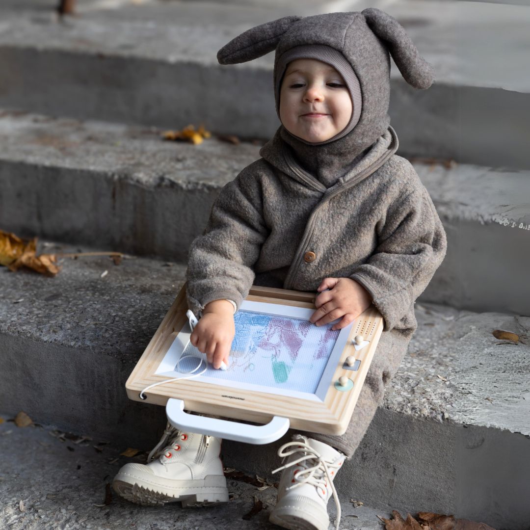 Fyldepen i træ med stempler - tegnebræt