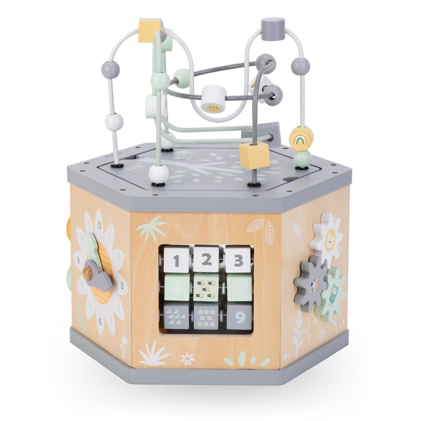 Interaktiv 7-i-1-træterning - motorisk loop