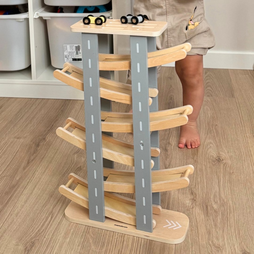 Træbane - rutsjebane til biler - 6 etager