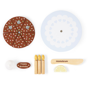 Fødselsdagskage i træ til at skære ud