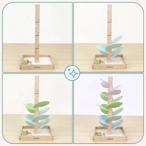 Kulodrome i træ - lydtræ med bolde