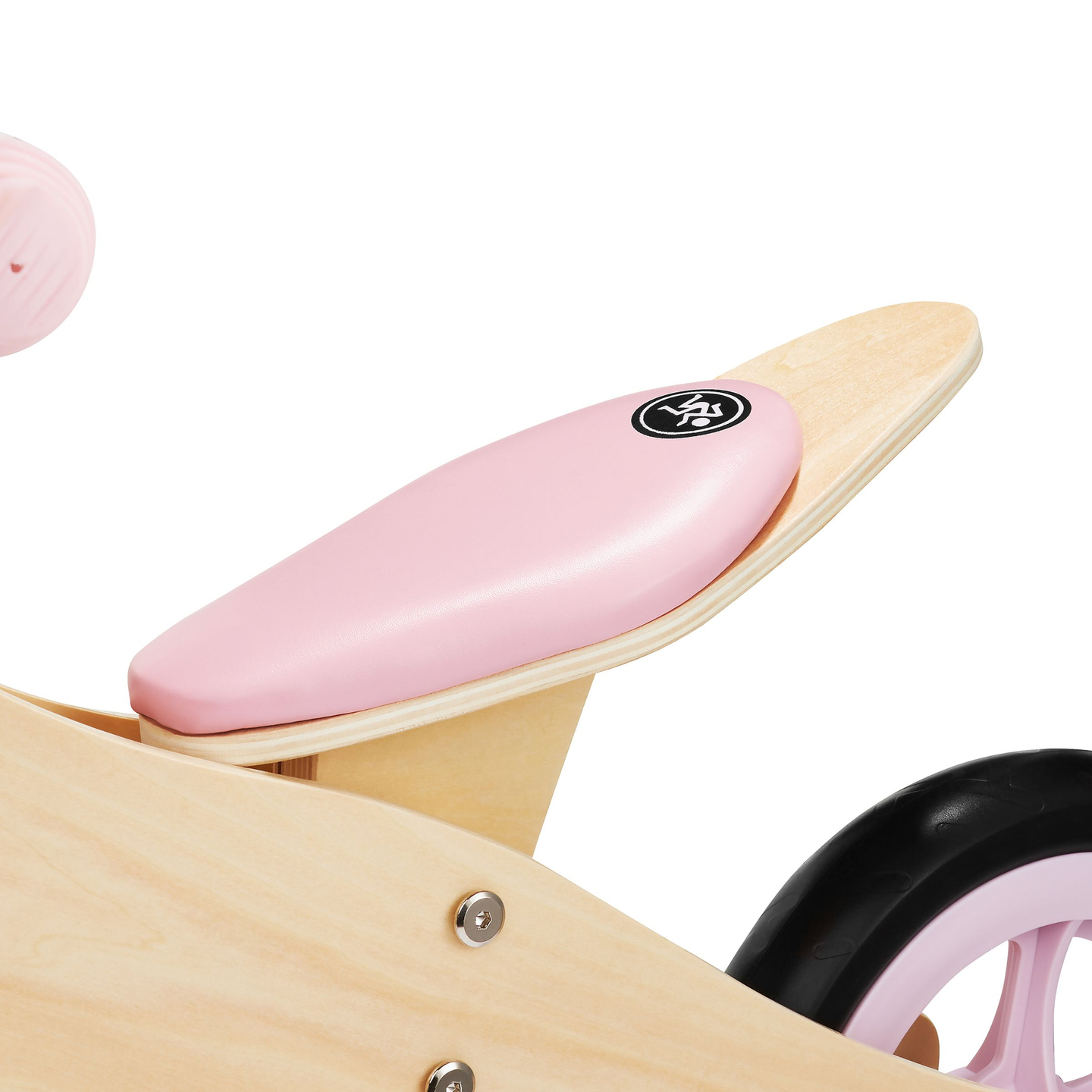 Trehjulet cykel og balancecykel i træ 2in1 - HyperMotion PERCY - pink