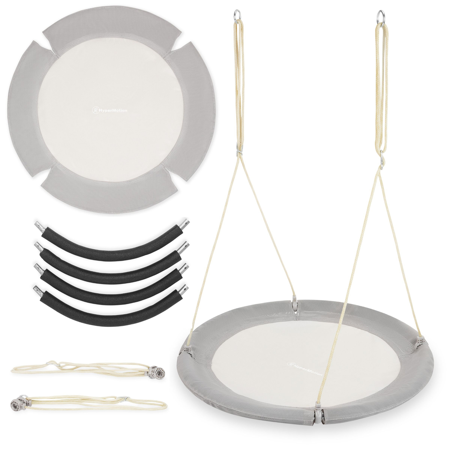 HyperMotion storkerede-gynge - 100 cm i diameter, grå farve