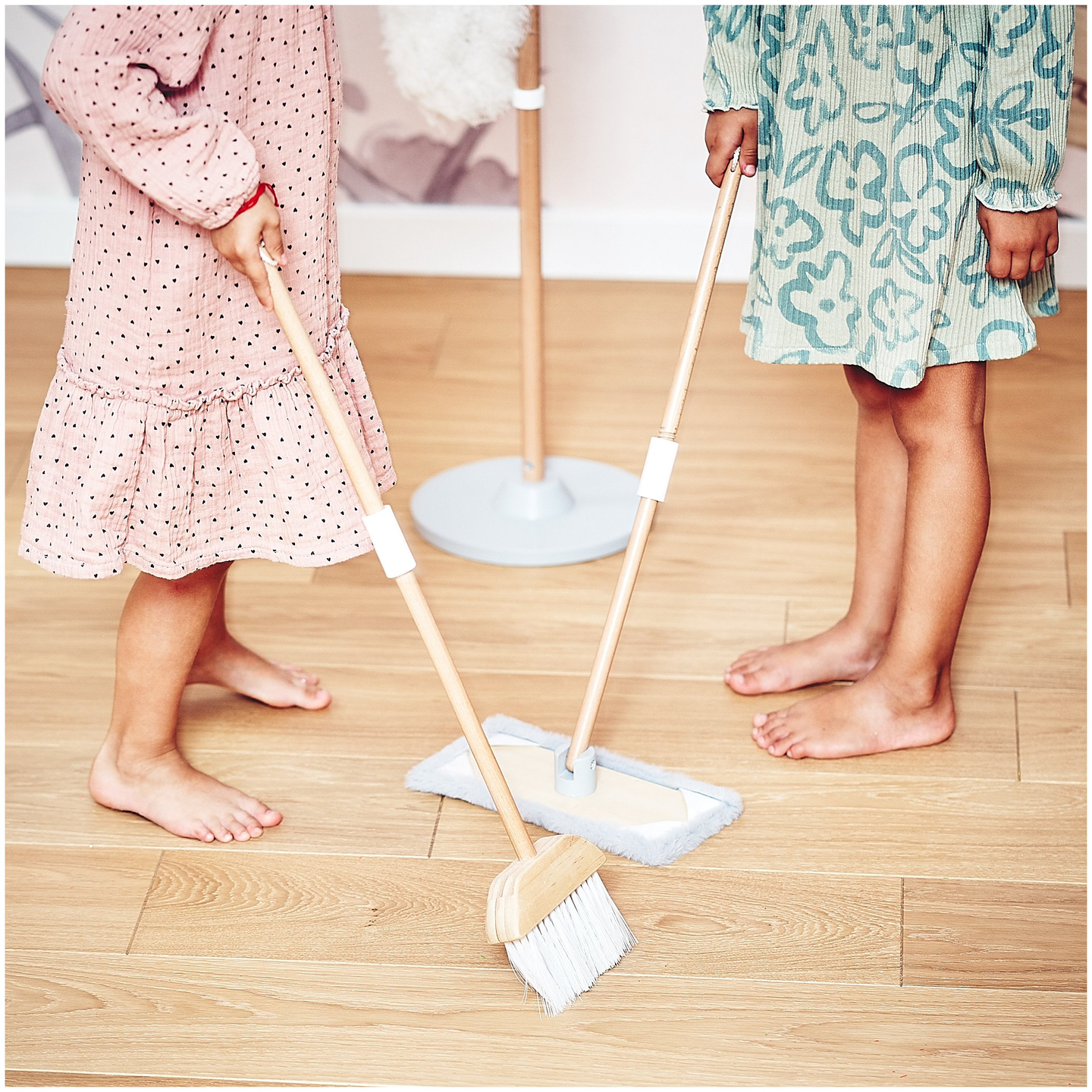 Rengøringssæt i træ