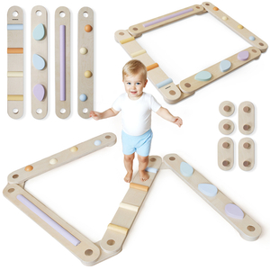 Stor sansesti i træ - balancebane - 9 elementer