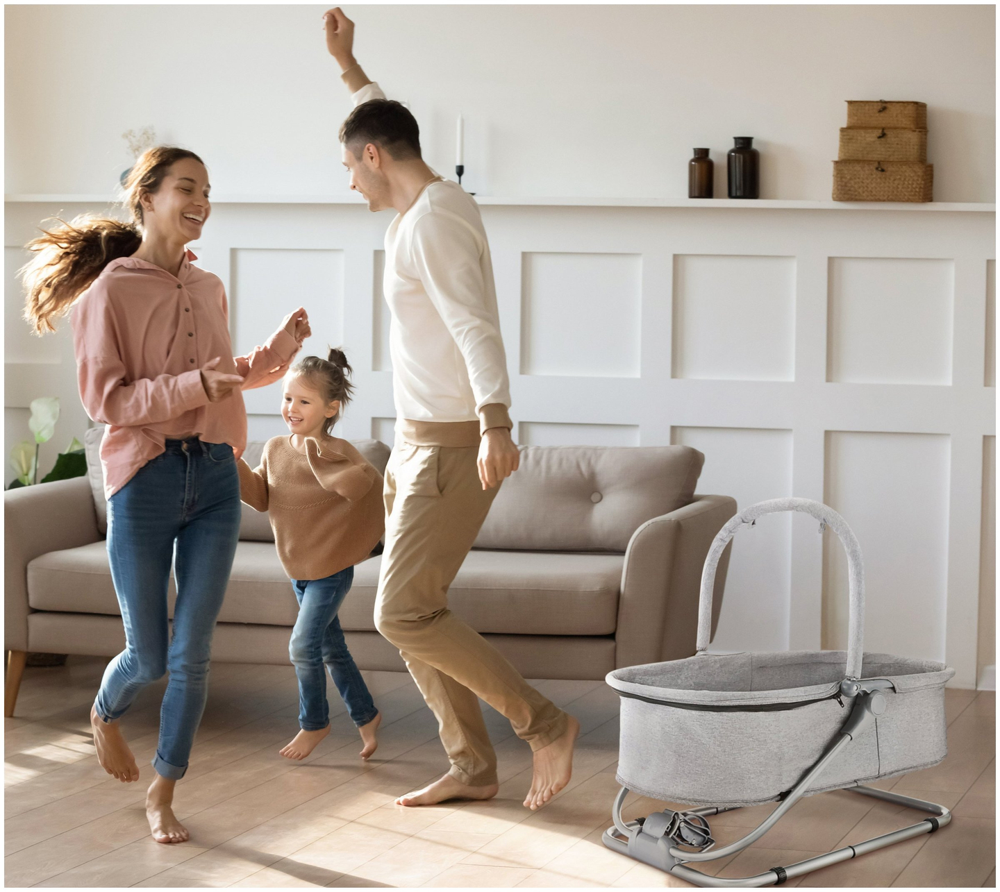 Liggestol + flydesæde + barneseng 3 i 1 - Moby-System MILA